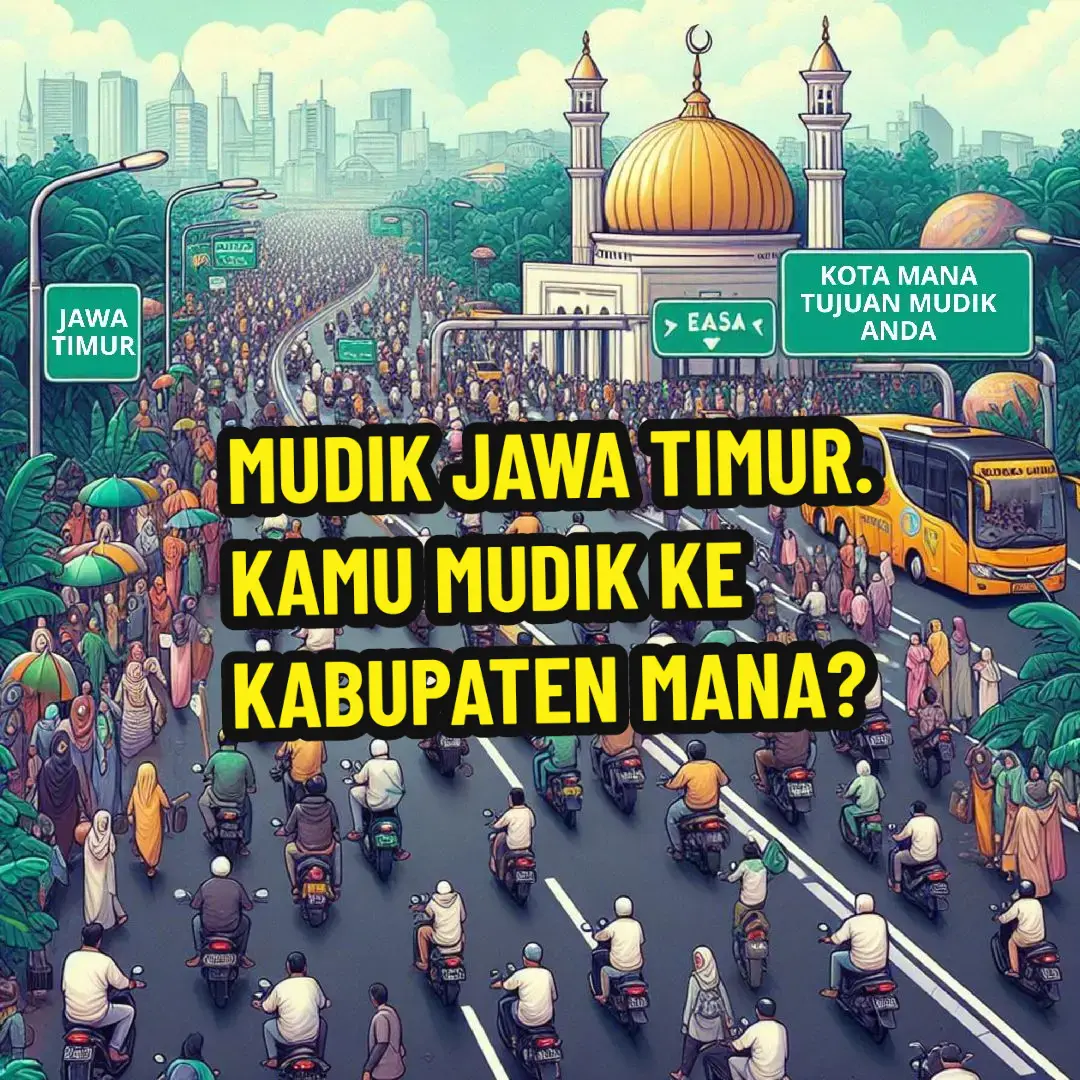 Mudik Jawa Timur. Kamu mudik ke mana? #jawatimur #mudiklebaran #jelajahramadan #lebaran2024 #pulangkampung 