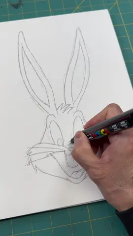 Lets draw Bugs Bunny #f #p #asmr #triggers #asmrsounds #satisfying #sounds #draw #howto 