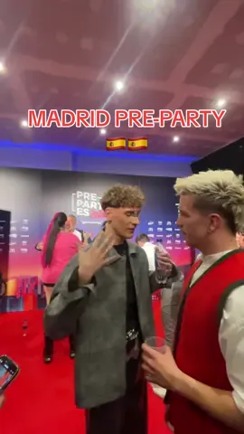 MADRID WAS HOT! 🤩 (weather was not though..) #eurovision #prepartymadrid #silvesterbelt #eurovision2024 