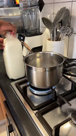 You only need  2 litres of milk  4TBS Greek yogurt or plain yogurt  #homemade #homemadeyogurt #yogurt #fyp #viral #viraltiktok 