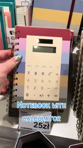 Notatnik z kalkulatorem🤓 Notebook with calculator 🤓 #flyingtiger #flyingtigercopenhagen #notebook #notes #innovation #notetaking #notatki #szkola #school #student #studies #schoollife 