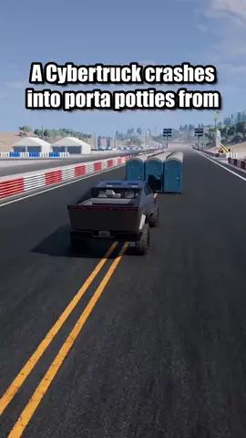 Cybertruck vs Porta Potties from 30-300MPH! 😭😂🔥💯 #beamng #beamngdrive #gaming #crash #foryou #fyp #foryoupage #fypシ #cybertruck 