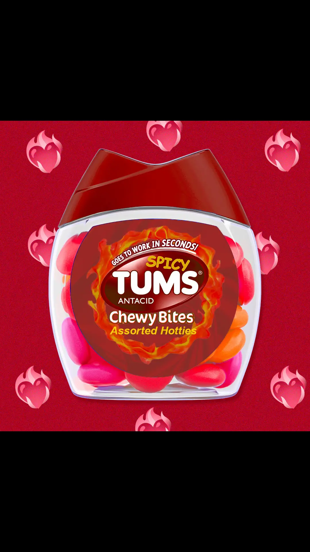 something hot just dropped...jk unless?  #TUMS #NewProduct #heartburn #fyp #spicy 