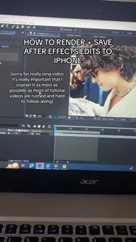 how to render + save after effects edits to iphone || lmk what other tutorials yous want :) hope this helps #ae #tutorials #aftereffects #aftereffectstutorials 