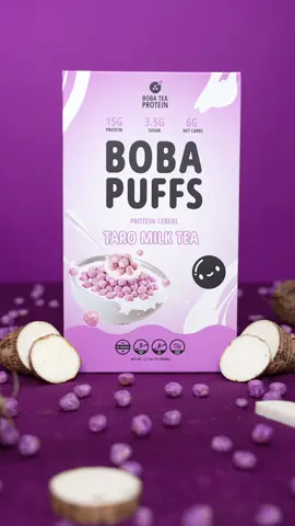 BOBA PUFFS protein cereal drops tonight at 5pm PT • 7pm CT • 8pm ET #bobapuffs #bobacereal #proteincereal #cereal @lilbignanc @steven quốc võ 