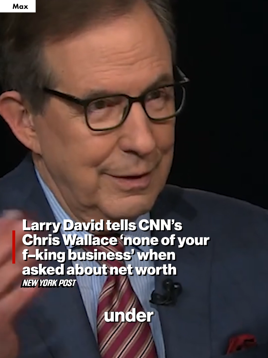 Larry David tells CNN’s Chris Wallace ‘none of your f–king business’ when asked about net worth