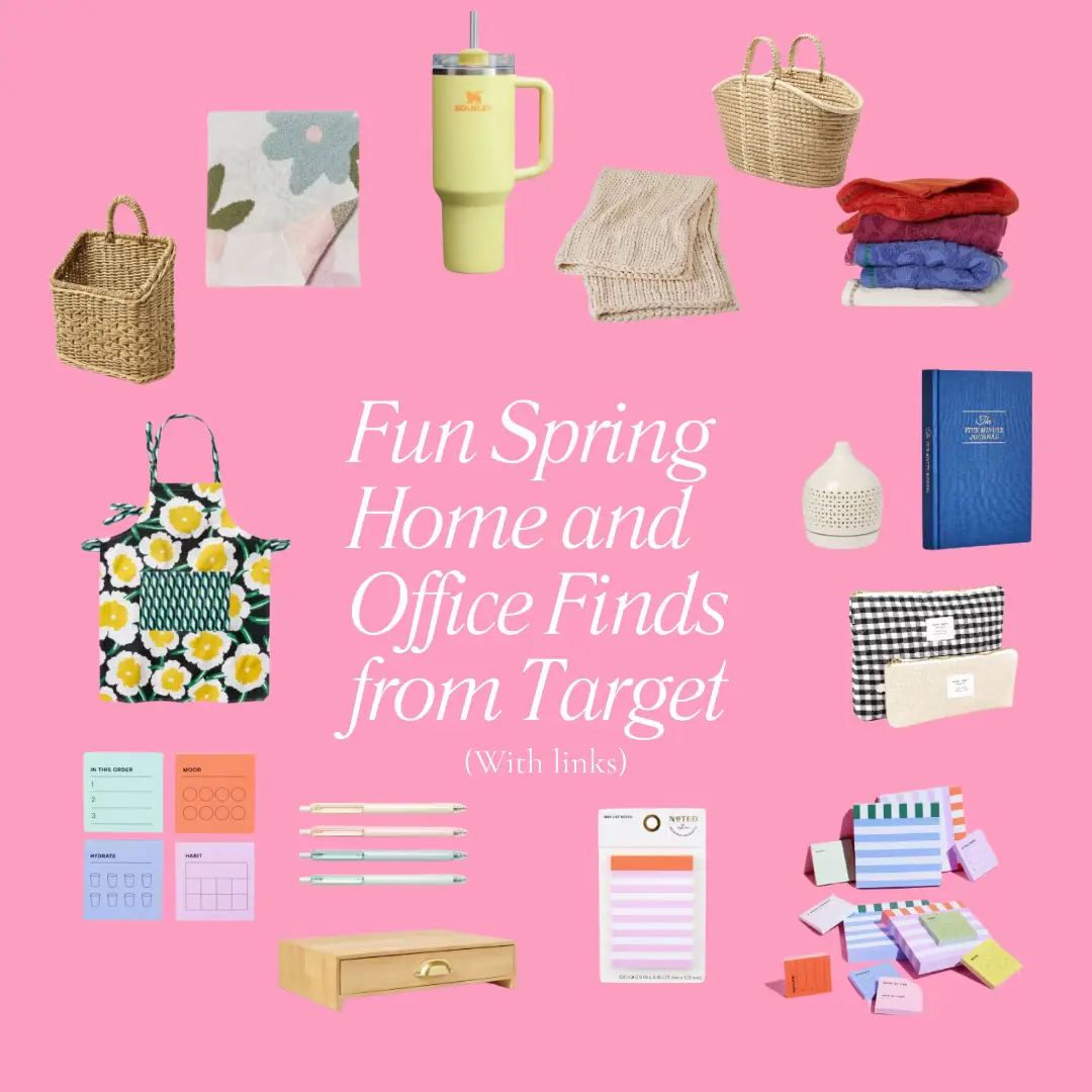 Target’s spring collection has really been popping off lately! Loving all these lil home and office finds to brighten up the space!🩷 #targetfinds #targetmusthaves #targetshopping #springmusthaves 