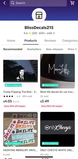 Tons of new deacls added. High quality vinyl decals for cars trucks homes or where ever you wanna lay your decal.  #trump2024 #marlins #floridacheck #baseball #Summer #MLB #springtraining #fypシ゚viral #fypage #fypシ #foryoupage #foryoupageofficiall #followers➕ #tiktok #shopping #decals #cardecals 