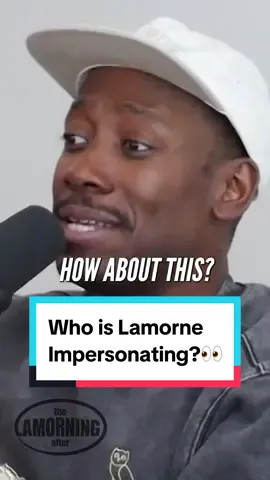 Who is @Lamorne Morris impersonating?👀👀 #impressions #impersonation #lamornemorris #fyp #foryou 