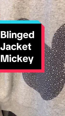 Rhinestone Mickey zip up is absolutely gorgeous!  #rhinestones #blingbling #disneyworld #disneypark #disneyshopping #shopwithme 