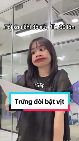 Trứng lại đòi bật cả vịt hả em 😌 #dilamcogivui #nhanvienvanphong #chuyencongso #haihuoc 