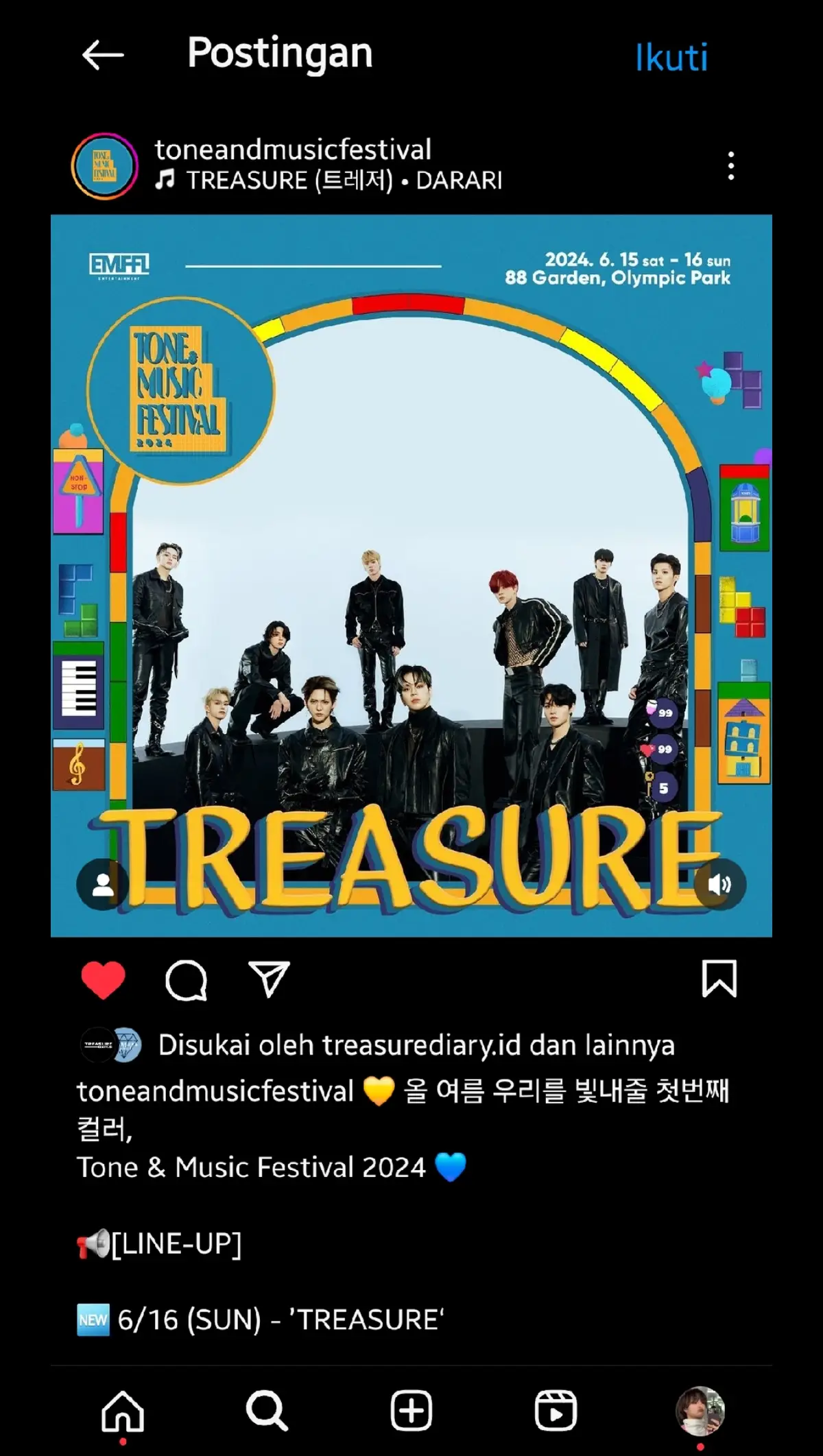 aaa  Treasure ke Festival music lagi😍 #treasure 