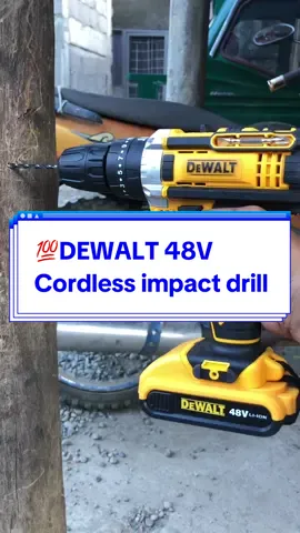 Dewalt 48V 10mm cordless impact drill #dewaltdrill #dewalt #impactdrill #cordlesstools #fypシ゚viral 