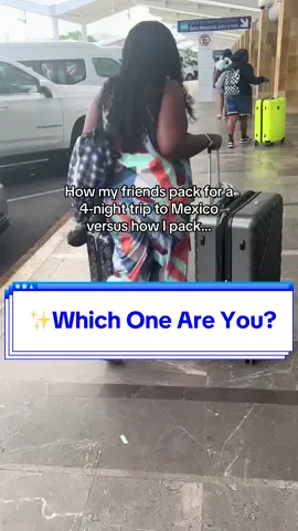 Grab my free packing list to level up ya travel life — no matter how much luggage you bring. 😆 #travelpackinglist #travelpacking #travelhumor #blackgirlstravel #travelpackingessentials #blacktravelfeed #nanoinfluencer 