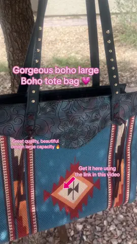 Gorgeous boho tote bag 🔥 #tiktokshopfinds #tiktokshopbags #tiktokshoptotebag #tiktokshopfindsfyp #tiktokshopspringsale #tiktokshopfaves #lasvegasmom #lasvegasvlogger #momfinds 