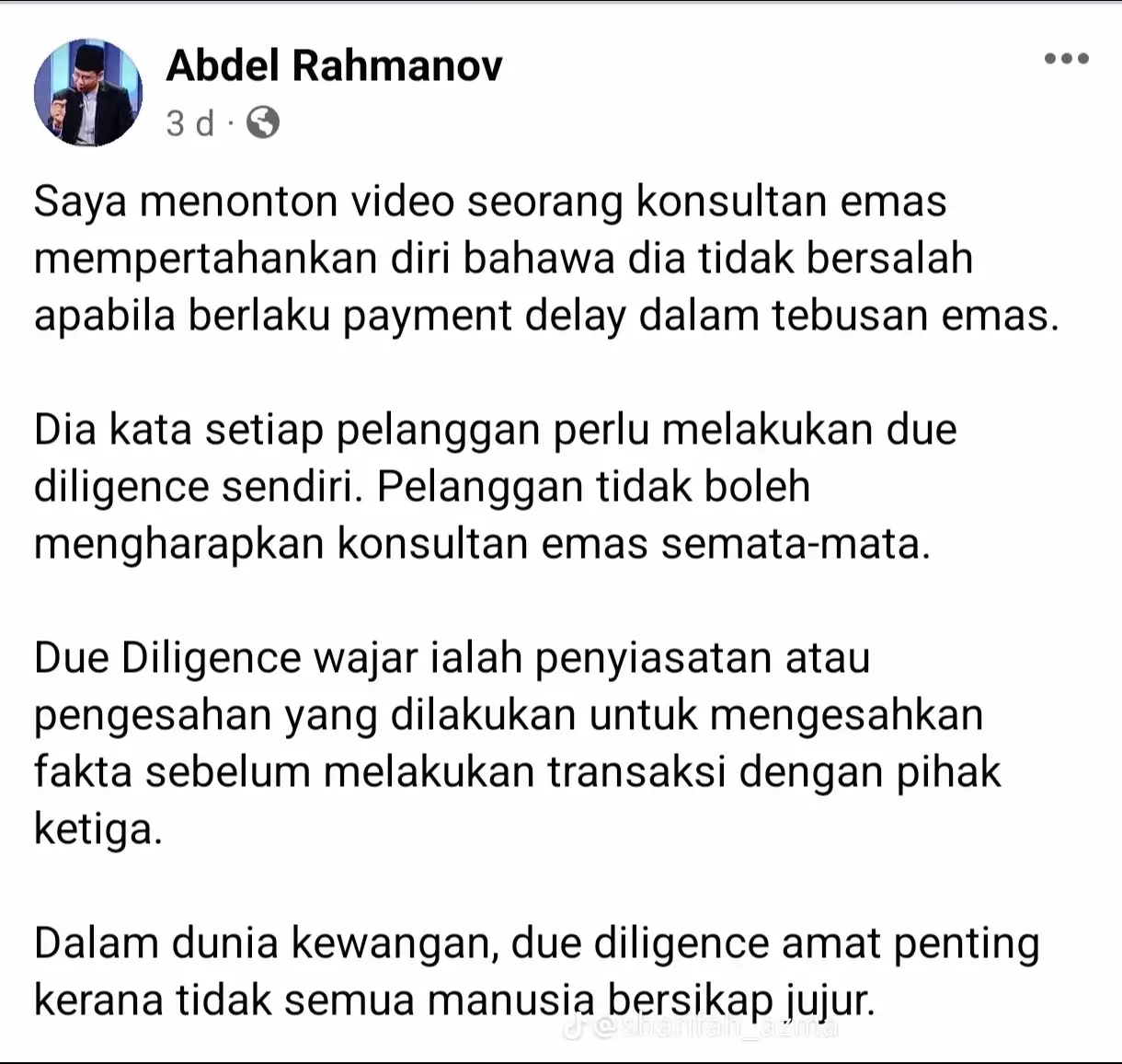 Kita doakan semoga dipermudahkan segala urusan pihak pelabur yang sedang memerlukan duit. Ambil tindakan yang sewajarnya melalui bada-badan ber authoriti bagi membantu mendapatkan balik keuntungan yang sepatutnya. Kembali pda asas, 