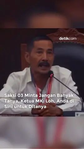 Ketua Mahkamah Konstitusi, Suhartoyo dibuat tertawa oleh salah satu saksi dari kubu Ganjar-Mahfud di sidang sengketa Pilpres 2024. Pasalnya, saksi bernama Memed Alijaya meminta untuk tidak ditanya lagi saat persidangan. Baca berita selengkapnya hanya di detik.com! Creator: Dio #detikcom #reels #mediasosial #mk #sidangsengketapilpres2024 