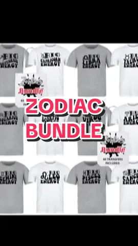 New zodiac bundle #svgondemand #tiktokshop #screenprinttransfers 