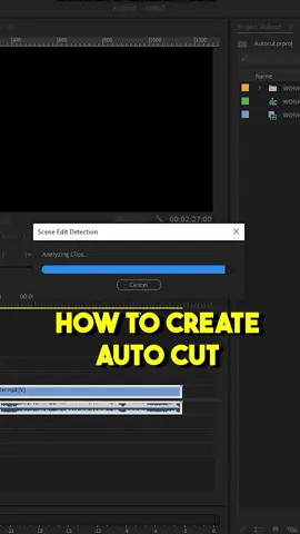 Auto Cut in Premiere Pro ✅ Follow for more video editing tricks ! #videoediting #premierepro #adobepremiere #adobepremierepro #videoeditor