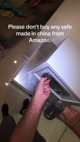 Please don’t buy any safe made in china on Amazon. #amazon #viralvideo #usless #homesafe 