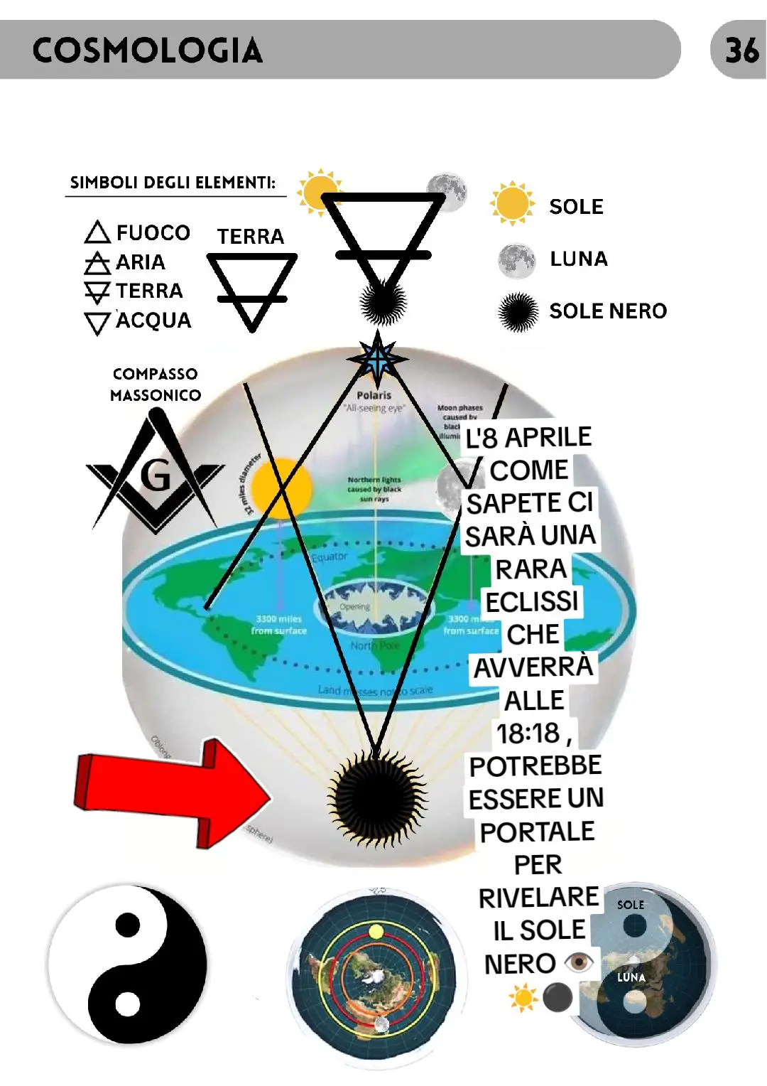 #eclissi #sole #blacksun #terrapiatta #flatearth #primavera #aprile 