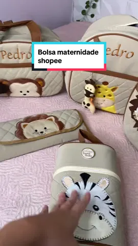 Bolsa maternidade shopee personalizada #shopee #bolsamaternidade #kitbolsamaternidade #maternidade #maedeprimeiraviagem 