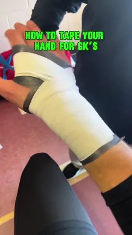 How to tape your hand 🧤❤️‍🩹 #fyp #football #foryou #viral #gk #goalkeepertraining #keeper #fup 