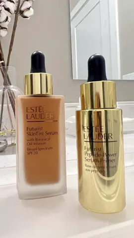 #gifted_by_EsteeLauder  Have you tried the #futuristmakeup for @Estée Lauder ?  Futurist Skin Tint Serum is a nourishing tinted serum that improves your skin, even after your remove it. Made with Naturally-Derived Ingredients including soft clay cocoons surrounding oils for a quick-drying, lightweight and nourishing feel and non-greasy finish.  Futurist Peptide Primer is a lightweight, serum-gel primer instantly plumps skin with hydration for a smooth, makeup-ready glow. Helps strengthens skin’s barrier. Provides antioxidant and blue light protection, too. #myshademystory #EsteeLauder #Skintint #makeuplover #makeupmusthaves 