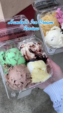 trying eight different ice cream flavors from Handel’s! 🩵🍦 @Handel’s Ice Cream #handels #handelsicecream #icecream #icecreamlover #icecreamreview #desserts #desserttiktok #dessertreview #handelsicecreamflavors 