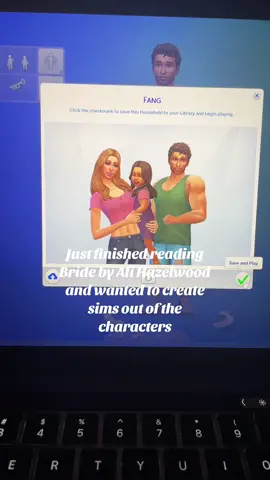Needed to combine my love for sims and reading 🤝 #sims4 #bridebyalihazelwood #alihazelwoodbooks #BookTok #createasims4 #vampiresims #werewolfsims4 