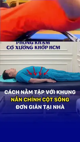 Cách nằm tập với khung nắn chỉnh dễ sử dụng giúp cải thiện cột sống #daulung #thoatvidiadem #congveocotsong