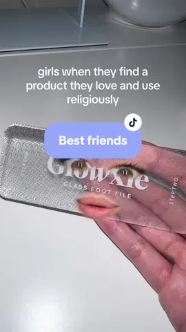 can always count on my glass foot file 😂 #bffl #bffs #girlythings #relatable #glowxie #favproducts #favproduct #justgirlythings #glassfootfile #footcare