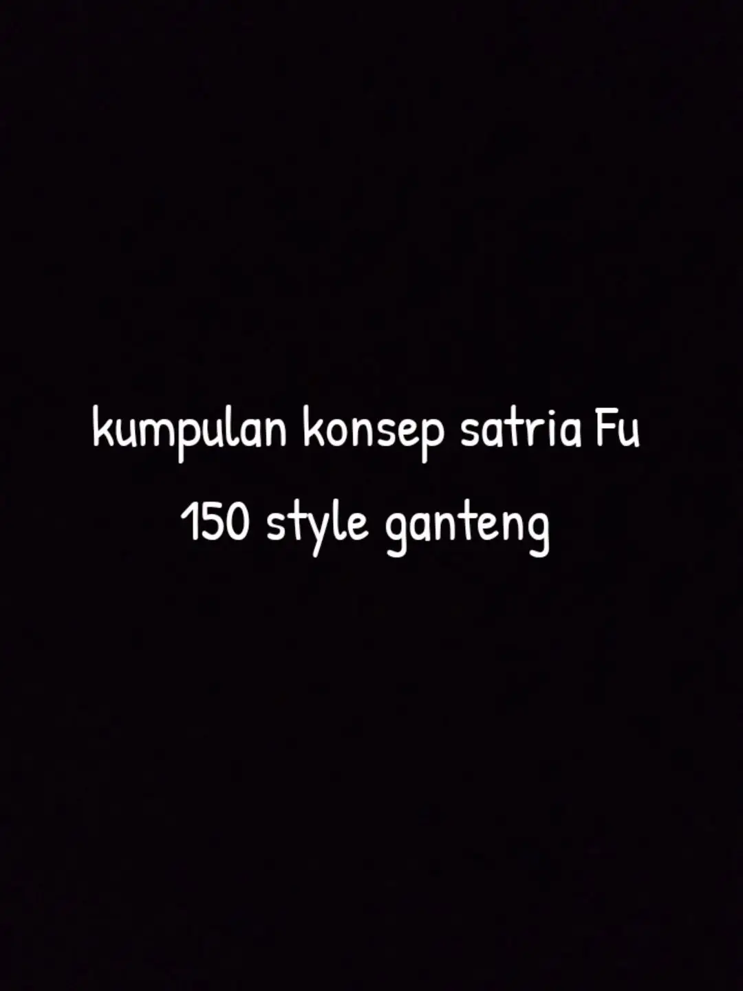 versi satria Fu 150 #satriafu #satriafumodifikasi #satriaf150 #motorfu #fypp 