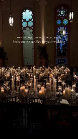 Our client didn’t care too much for flowers so we decided to opt out of flower arrangements and go heavy on the candles instead. It was the perfect pairing for this venue in New Orleans. It created the perfect ambiance for a romantic and ethereal dinner. . #neworleansweddingplanners #neworleanswedding #neworleansweddings #neworleansweddingplanner #nontraditionalweddingplanner #weddingplanning #weddingplanner #intimatewedding #weddingreception #hotelpeterandpaul #etherealwedding #candlelitdinner #candlelitwedding 