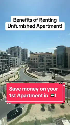 Rent an Unfurnished Apartment. #americanindubai #dubaitiktok #uaerealestate #dubaiproperties #hijrah 
