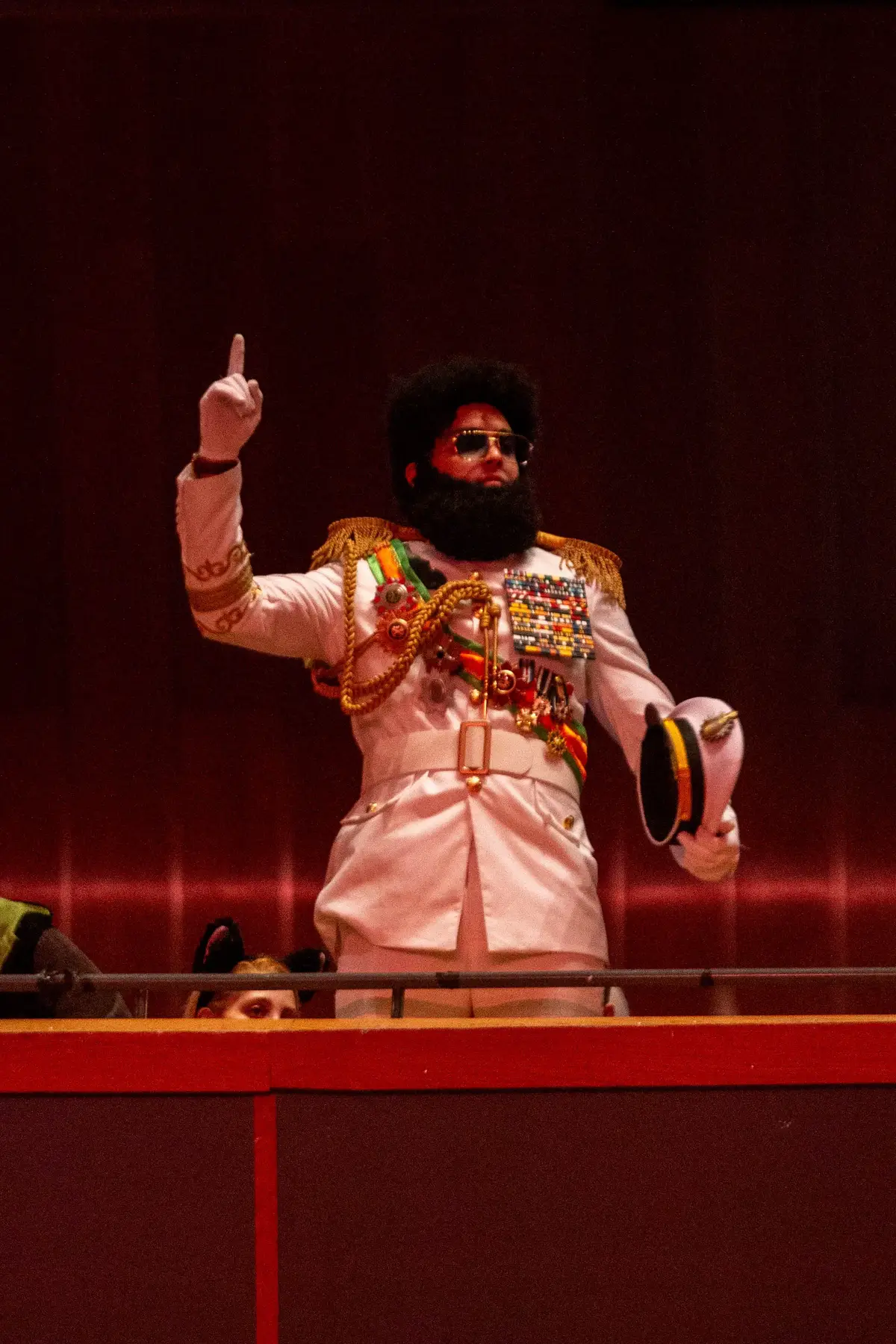 People of Wadiya! I come before you today to tell you that the world shall kneel before our great nation... . . . . . . . . . Thanks for the great shots (on IG) @row.photo_ . . . . Tags: @Sacha Baron Cohen  #thedictator #general #dictator #aladeen #admiral #admiralgeneral #admiralgeneralaladeen #supremeleader #thedictatorcosplay #aladeencosplay #dictatorcosplay #sachabaroncohen #cosplay #cosplayofisrael #cosplayil #wadiya #nuclearweapon #peaceful #peacefulpurposes #uranium #cleanenergy #medicalresearch #icantwaititicantwait 