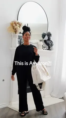 Amazon for the win 💁🏽‍♀️🖤 #amazonfinds #amazonvirtualtryon #amazonfashion #amazonmusthaves #fashiontok #outfitideas #loungewear #affordablefashion 