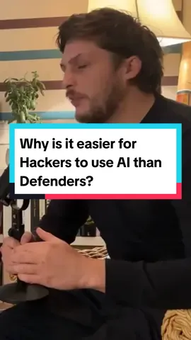 Cyber security is a game of cat and mouse, where defenders are chasing developments in the threat landscape. The same is true for AI! Here's why attackers have been quicker to adopt AI into their techniques than Defenders.  #CyberSecurity #AI #blueteam 