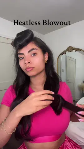 Heatless curls 💓 #heatlesscurls #blowout #sockcurls #heatlesshair #longhairstyles #foryou #fyp 