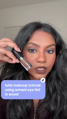 Replying to @Armani beauty using the @Armani beauty armani eye tint in wood to do latte makeup on brown skin 🫶🏾 love the eye tints that were gifted to me last year, so easy to use! #lattemakeup #makeupforbrownskin #armanieyetint #browneyeshadow #liquideyeshadow 