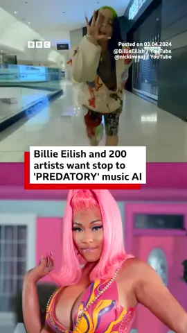 TT: Do you think companies should be able to use artists’ voices to make AI music? #AI #AIMusic #ArtificialIntelligence #BillieEilish #NickiMinaj  #KimPetras  #SamSmith #BobMarley #KatyPerry #ArtistsRightAlliance #MusicTok #tiktokmusic #MusicTikTok #MusicVideo #MusicNews #News #BBCNews