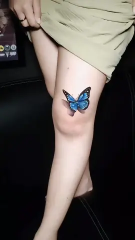 Butterfly 3D tattoo #fypシ #fyp #viotattoostudiomedan #tattooviral #tattooartist 