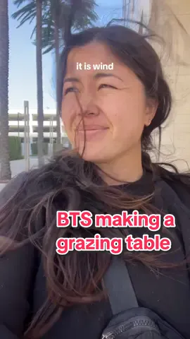 i wish i had footage of my trying to set up tables in the wind because it’s laughable  #grazingtable 