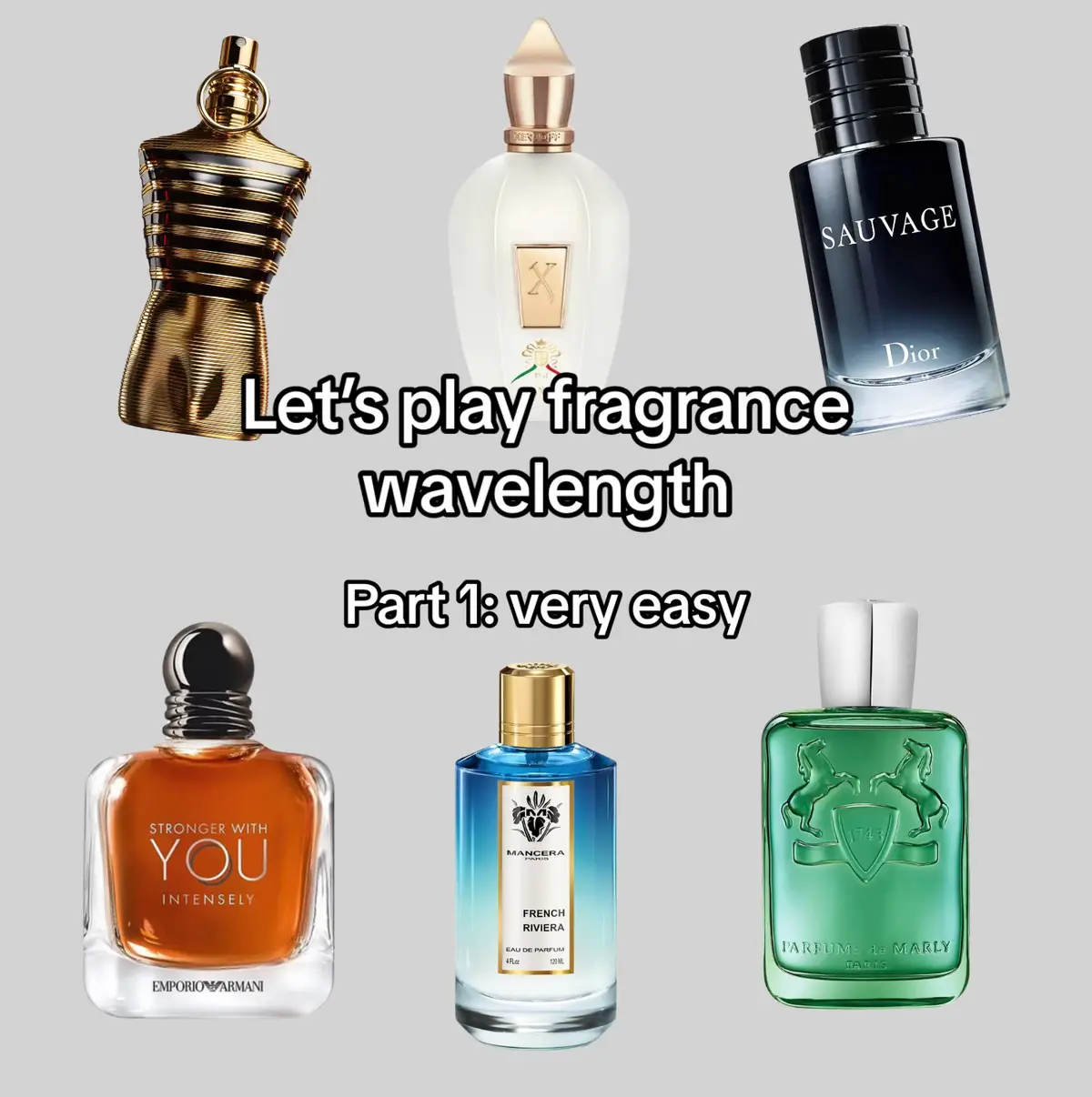 Did you get it right? #fragrance #fragrances #cologne #mensfragrance #menscologne #fragrancetiktok #mensfragrances #fypシ #nichefragrance #jeanpaulgaultier #wavelength #blowthisup #slideshow 