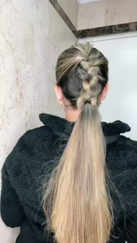 Peinado fácil✨ #hair #coleta #cabello #hairstyles 