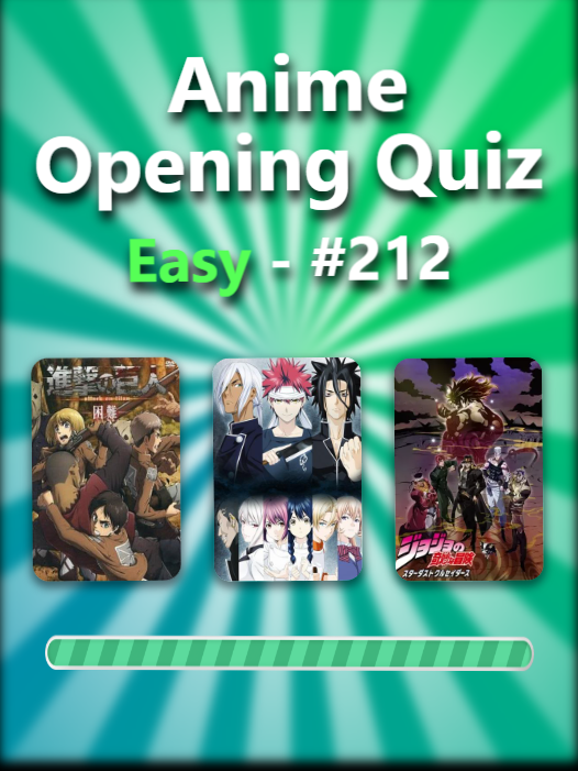 Baranimes.com | Anime Music Quiz Opening Easy 212 #Anime #animes #blindtestanimes #blindtest #opening #ending #ost #animesong #animequiz #quiz #quizz #quizchallenge #quiztime #animemusic #animefyp #animefypシ