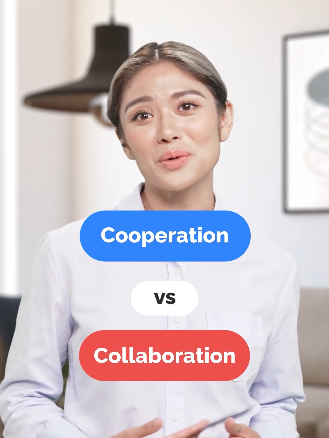 Cooperation vs Collaboration! Do you know the difference? Learn #businessenglish with #fluentjoy. #englishlesson #aprenderingles #inglesfacil #anglaisfacile #inglesfluente #ingleseperitaliani #英語フレーズ #ภาษาอังกฤษวันละคํา #tiengan