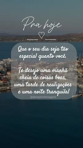 Que seu dia seja tão especial quanto você!! #prahoje #mensagemdodia  #bomdia #boatarde #boanoite #silverpirmensagens   #CapCut 
