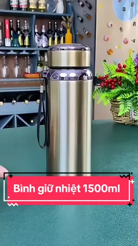 Bình giữ nhiệt nóng lạnh cao cấp dung tích 1l5 #binhgiunhiet #binhgiunhiet1500ml #binhgiunhietthongminh #binhgiunhietcaocap #fyp 