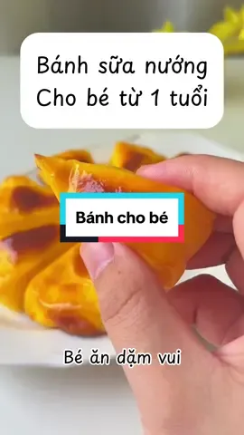 Bé từ 1 tuổi và bé lớn mẹ làm món bánh trứng nướng cho bé thử nhé#andamcungbe #mebimsua #babytiktok #mevabeyeu #dcgr 